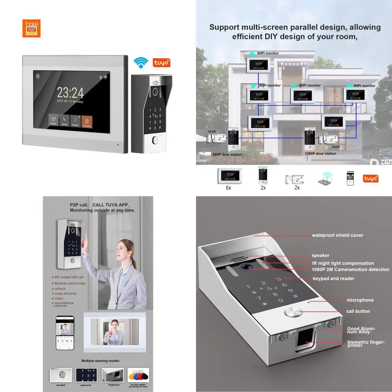 Smart Doorbell Wired - TYSH Interphone vidéo intelligent WiFi IP