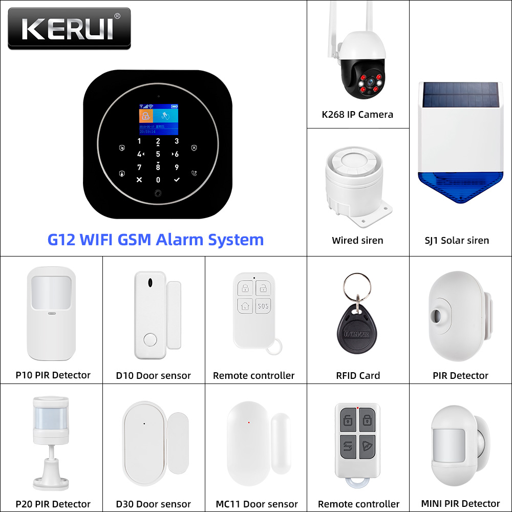 KERUI G12-Système d'alarme dom - Home Automation System Diy avis et prix