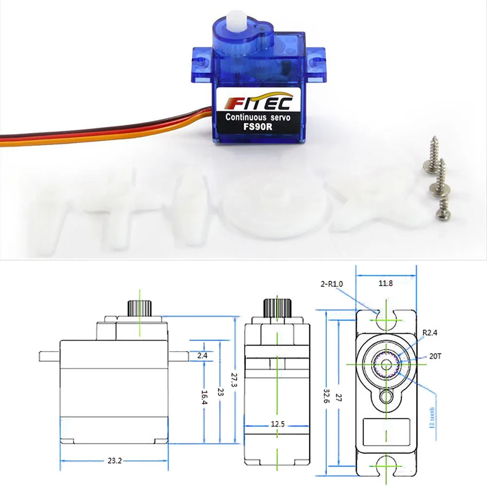 Feetech Mini FS90R Micro Servo - Diy Automation Projects avis et prix