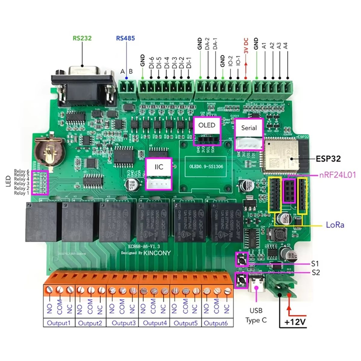 Carte de développement KC868-A - Home Automation System Diy avis et prix