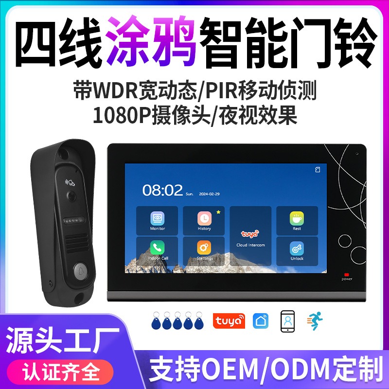 Sonnette vidéo WiFi intelligen - Smart Doorbell Wired avis et prix